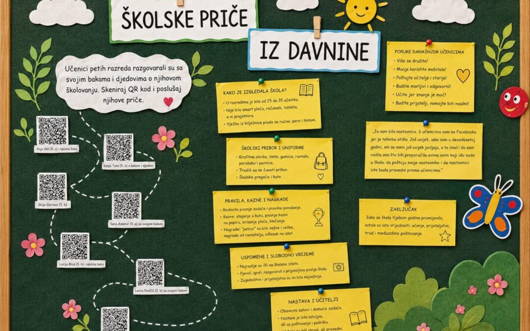 Školske priče iz davnine – priče koje povezuju generacije